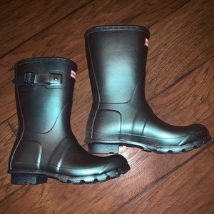hunter boots wave blue